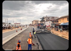 Work has commence full time along port Harcourt road aba